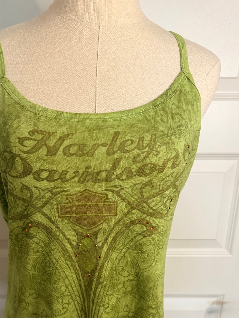 Harley-Davidson Green Cami from VooDoo Harley, French Quarter, New Orleans
